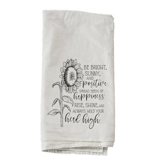 Advice From A Sunflower Towel